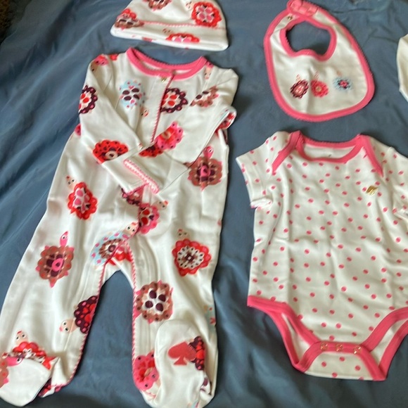Kate Spade: Pink Turtle Floral Baby Clothing 7 piece Starter Set- 6 months - Picture 5 of 16